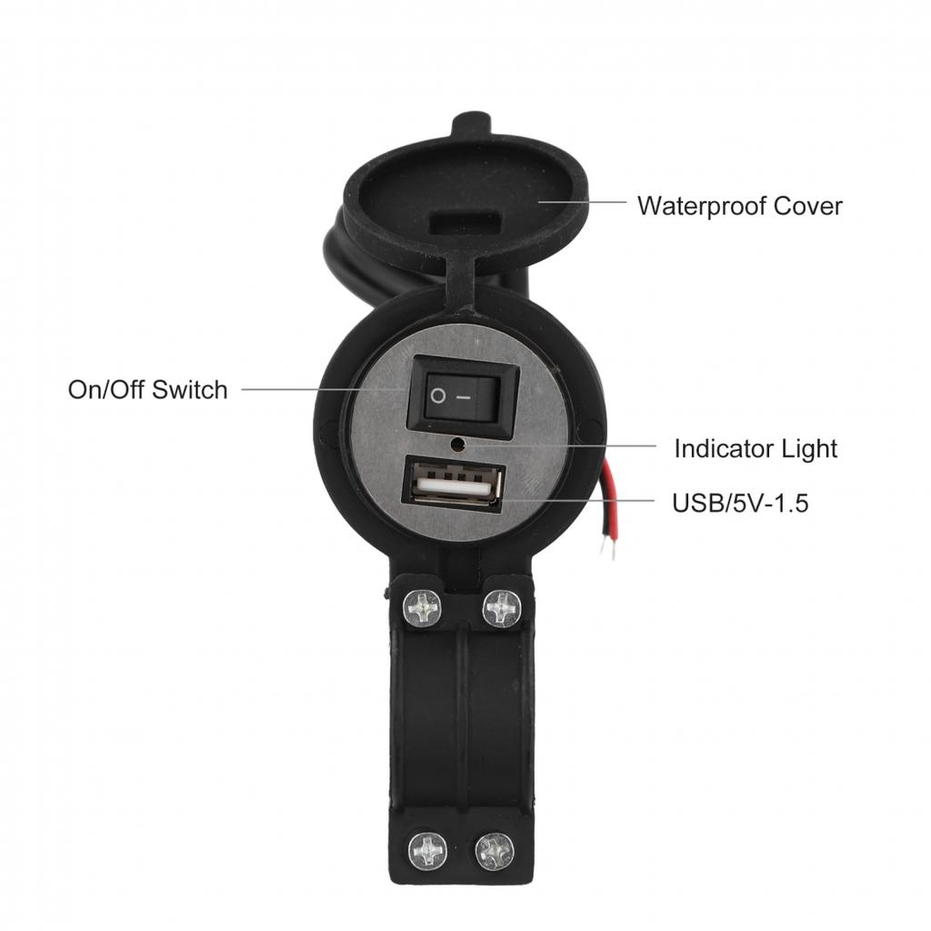 Useful Motorcycle Charger USB 1.2 Meters Electric Car
