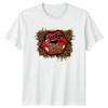 Pucker Up Womens T-Shirt Leopard Print Glitter Style Birthday Gift For Her