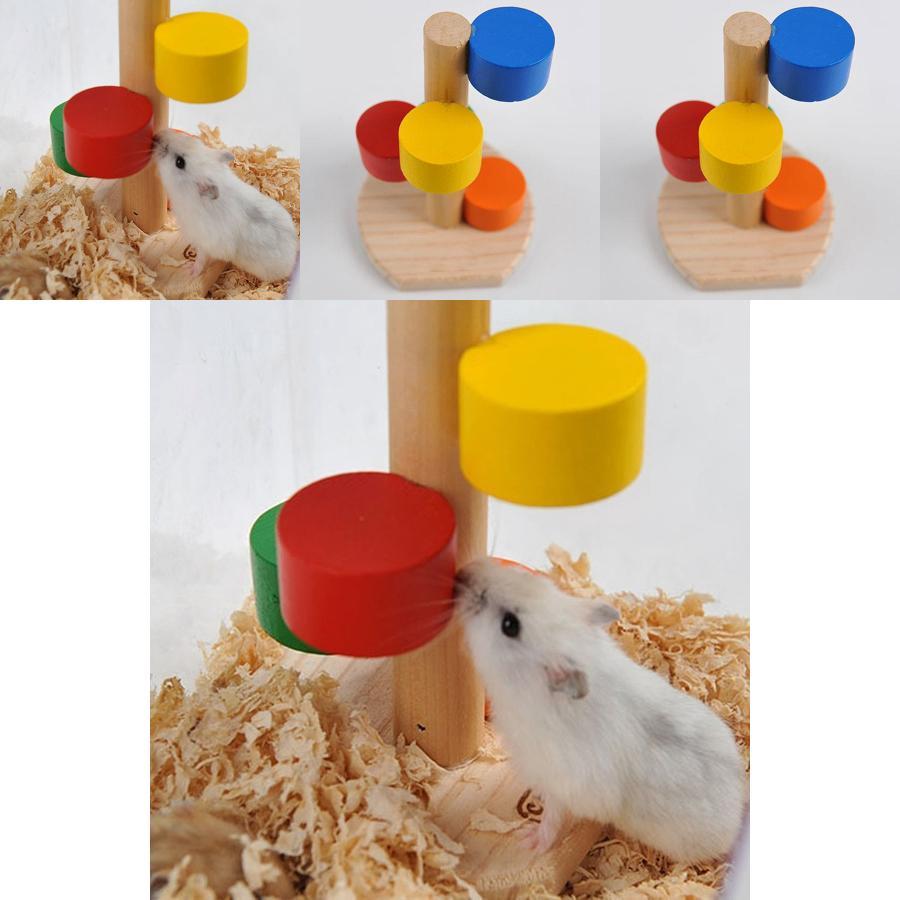 Premium Quality Wooden Colorful Scaling Ladder Fun Play Toy For Pet Rat Hamsters