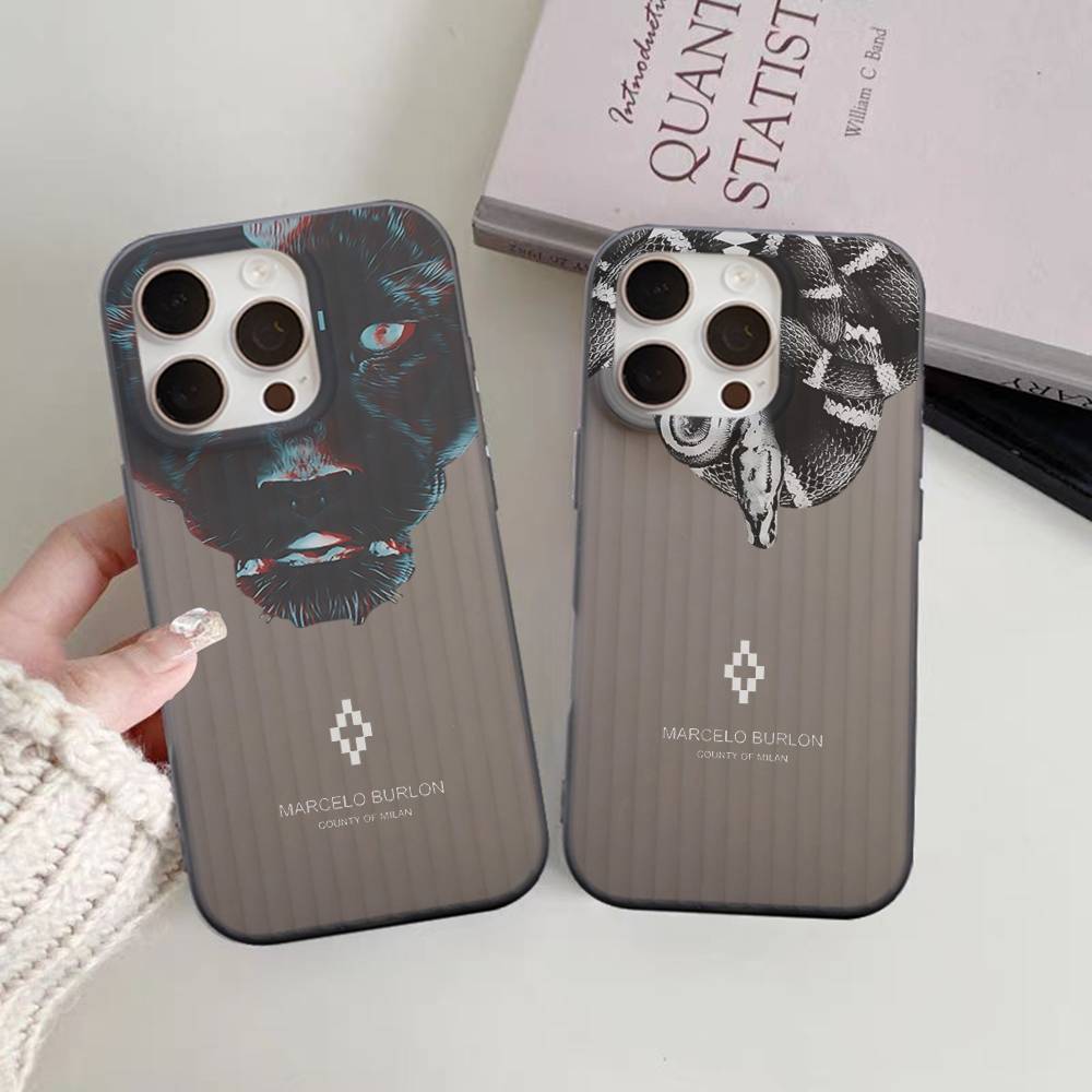 Fashion Burlons Design-Marceloes Soft Corrugated Phone Case For IPhone 11 12 13 14 15 16 17 Pro Max Plus Pro Shockproof Cover