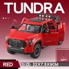 Duży model samochodu SUV Toyota Tundra w skali 1/24, odlewany miniaturowy metalowy samochód, kolekcja pojazdów terenowych, dźwięk, światło, zabawka dla dzieci