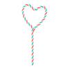 Christmas Decoration Supplies Creative Candy Cane Pendant Red And Green Lollipop Pendant Pentacle Christmas Tree Cuttings