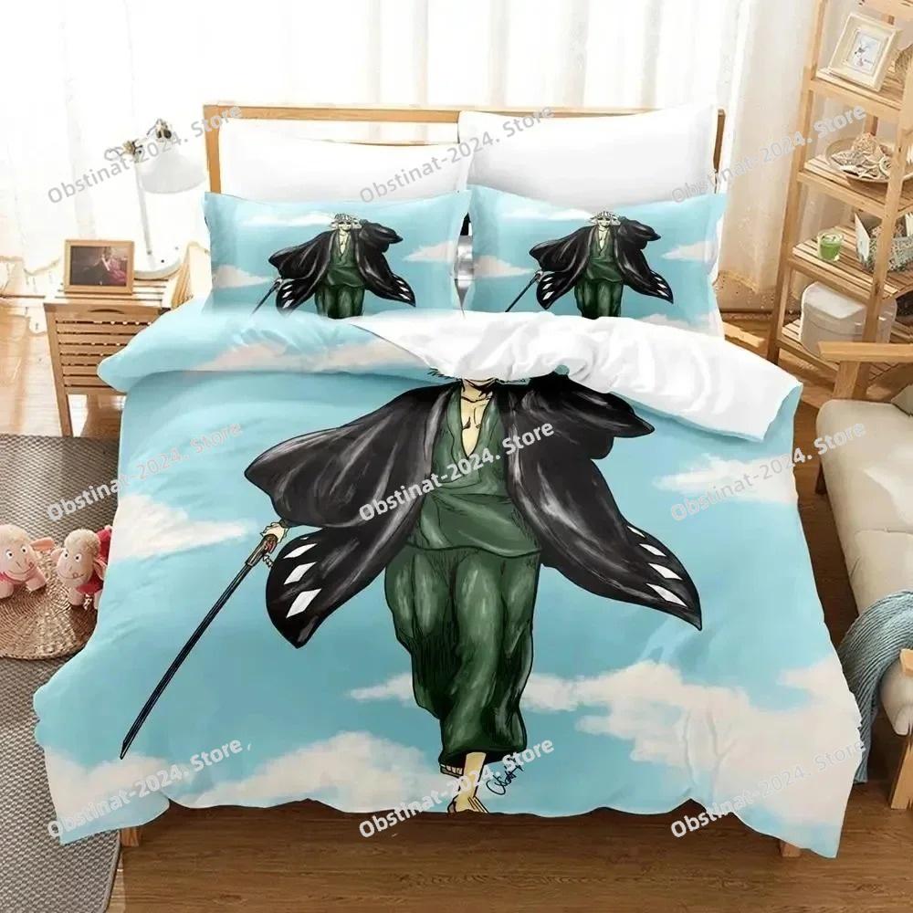 Anime Bleach Urahara Kisuke Ložní souprava Povlak na přikrývku Ložní sada Povlak na přikrývku Povlak na polštář Přikrývka King Queen Size Chlapci Dospělí Ložní prádlo