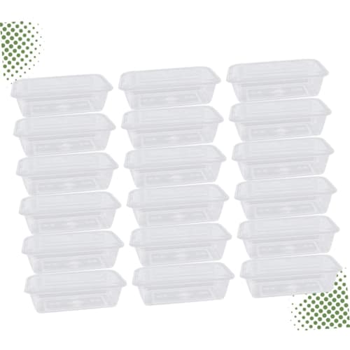 CALLARON 50-Piece Plastic Tray for Food, Microwaveable Lunch Boxes, Disposable Takeout Containers, Togo Container Boxes, Disposable Deli Containers