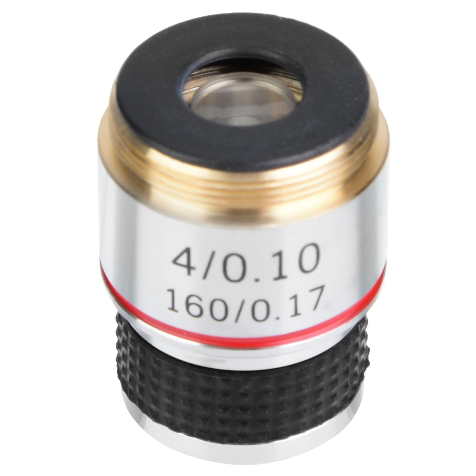 

4X 185 Biological Microscope Achromatic Objectives Lens 160 0.17