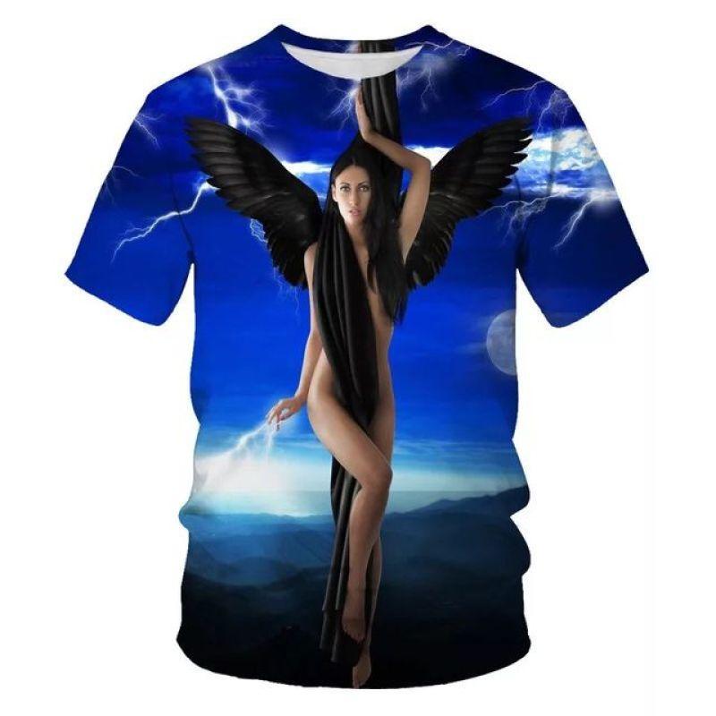 

Мужская одежда больших размеров, свободные летние топы, футболка с 3D принтом животных, пара сексуальных женских футболок с круглым вырезом, топ с короткими рукавами, дышащие мужские рубашки L