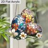 Acrylic Easter Eggs with Flowers Suncatcher Stained Glass Effect Window Hanging Ornament Easter Lover Gifts