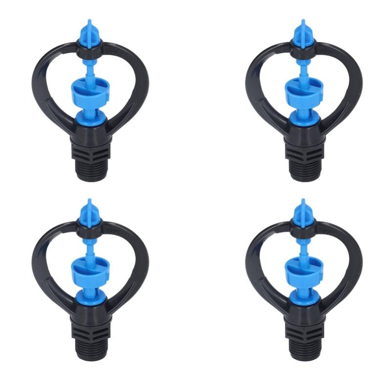 15Pcs Lawn Sprinkler Nozzle G1/2 External Thread 360° Automatic Rotation Mid Range For Lawn Garden Watering IrrigationRound