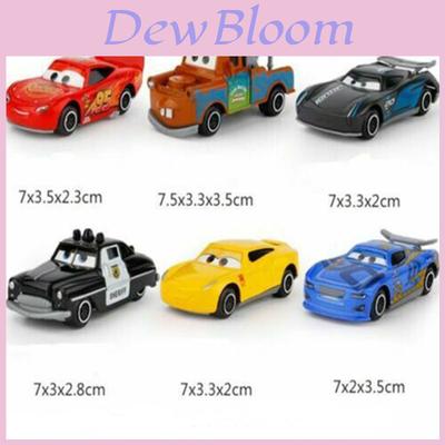Disney Pixar Cars Lightning Mcqueen Racer Model Car Kids Toy Collection Set 6pcs Classic Cars