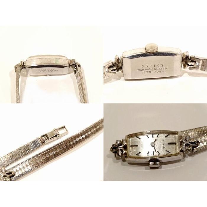 Used 3F Seiko SEIKO Watch 1520-7060 Manual Wind Ladies Vintage Silver Color Watch Silver Dial 8I