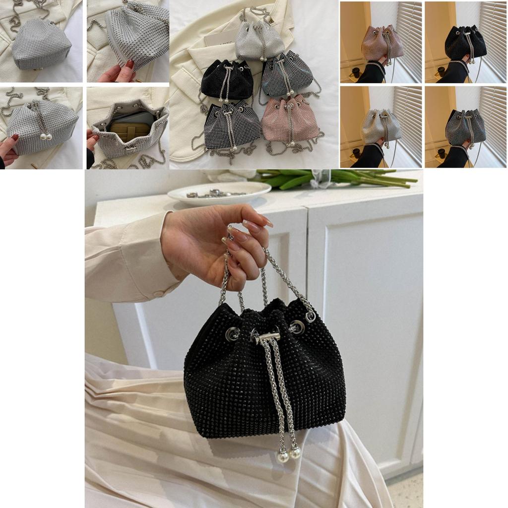 Stylish Chain Crossbody Bucket Bag 2023 New Large Capacity Pu Leather Trendy Handbag