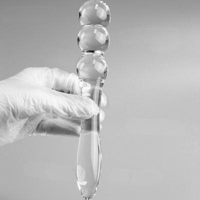 4 Style Crystal Glass Beads Threaded Shape Stick