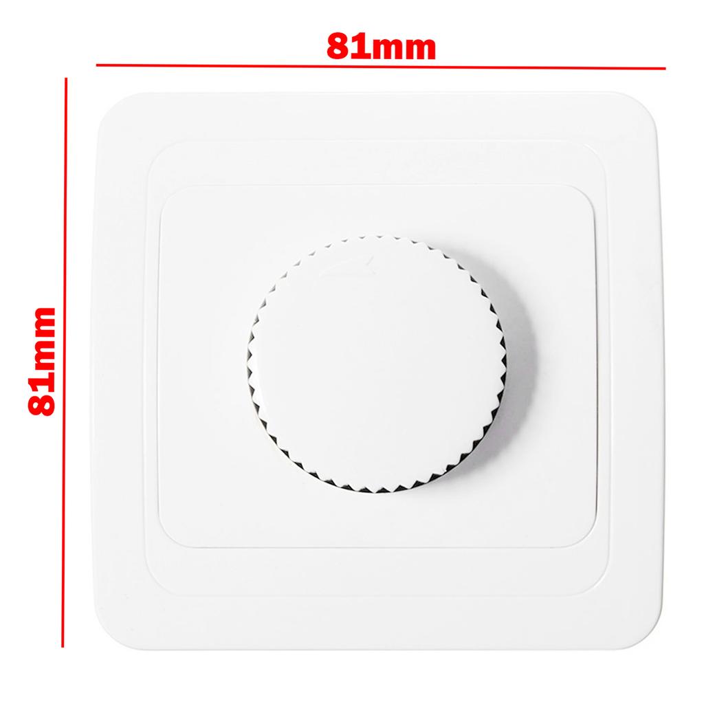 Brand New Dimmer Switch Dimmer Switch Parts AC 200V-250V Drehdimmer Schalter For Flush-Mounted LED Dimmer White
