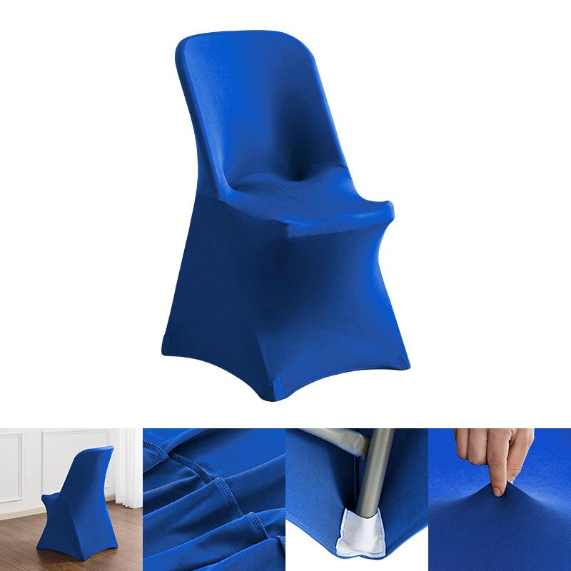 Nordische dehnbare rutschfeste einfarbige Stuhlhusse für Büro, Besprechung, Hochzeit, Bankett und Esszimmer.
