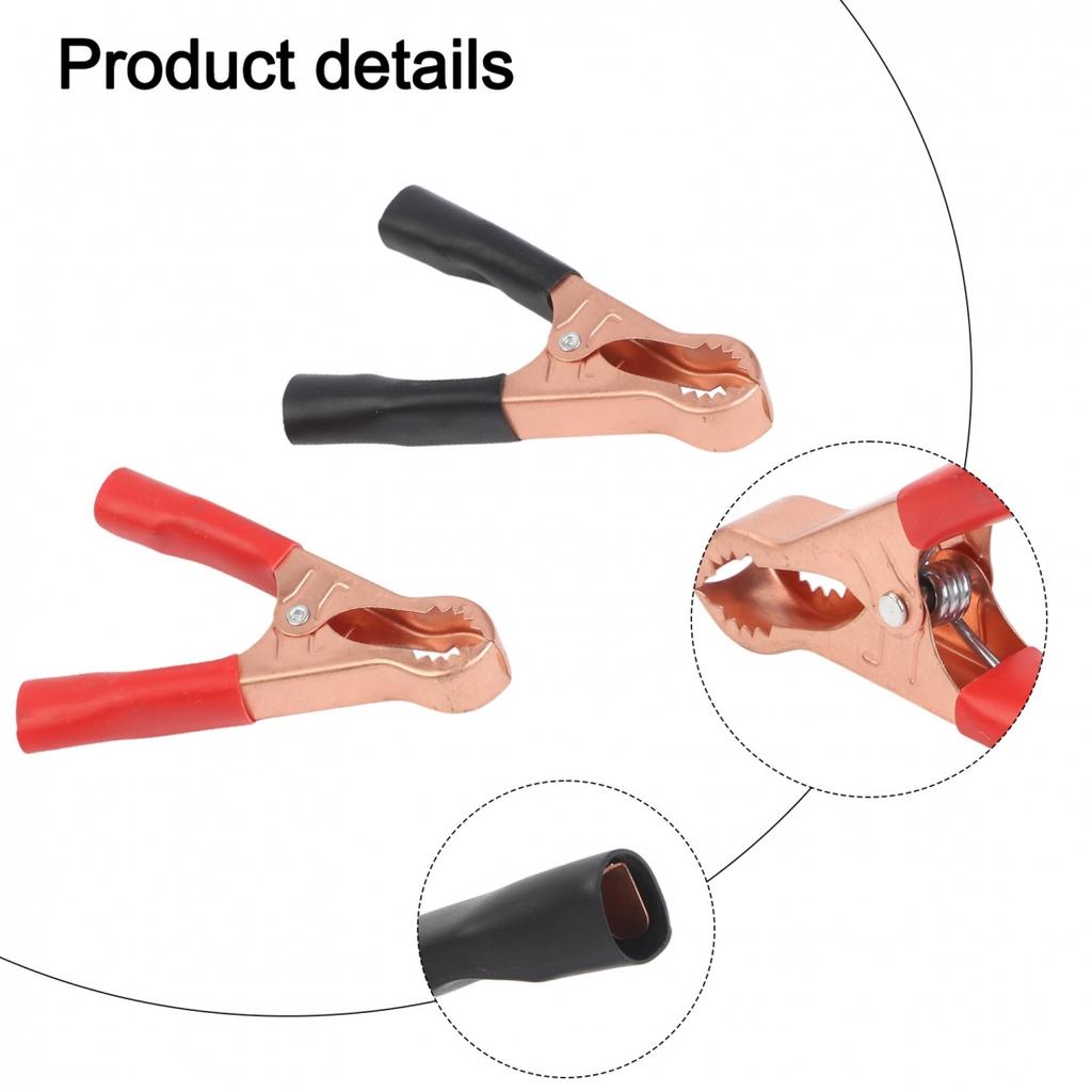 Strong and Sturdy 50A Car Clips Battery Clamps Crocodile Clip