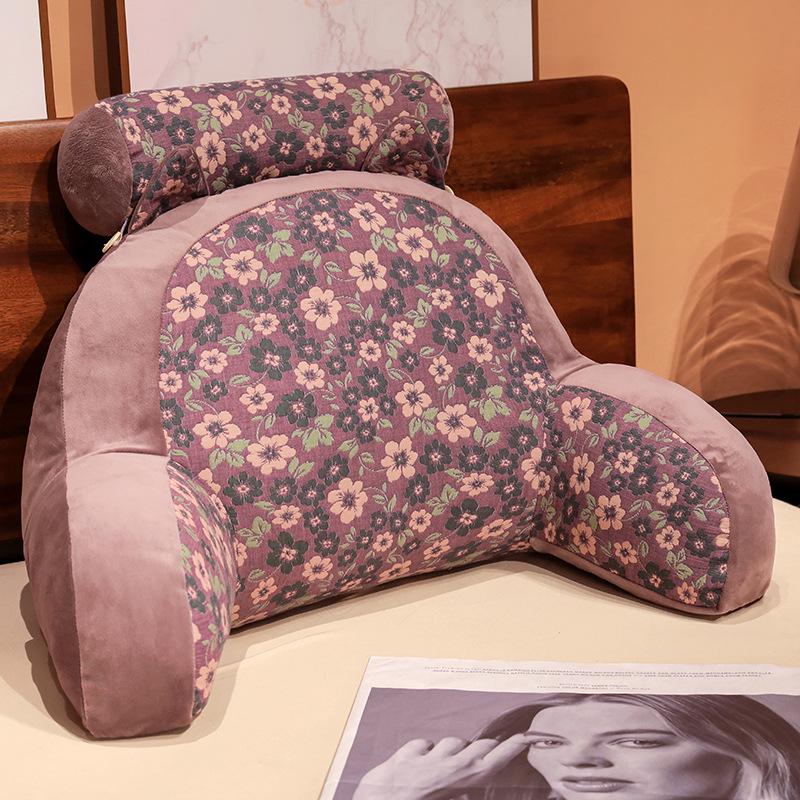 Three-Layer Gauze Lumbar Support Pillow for Chair, Sofa, and Bed 