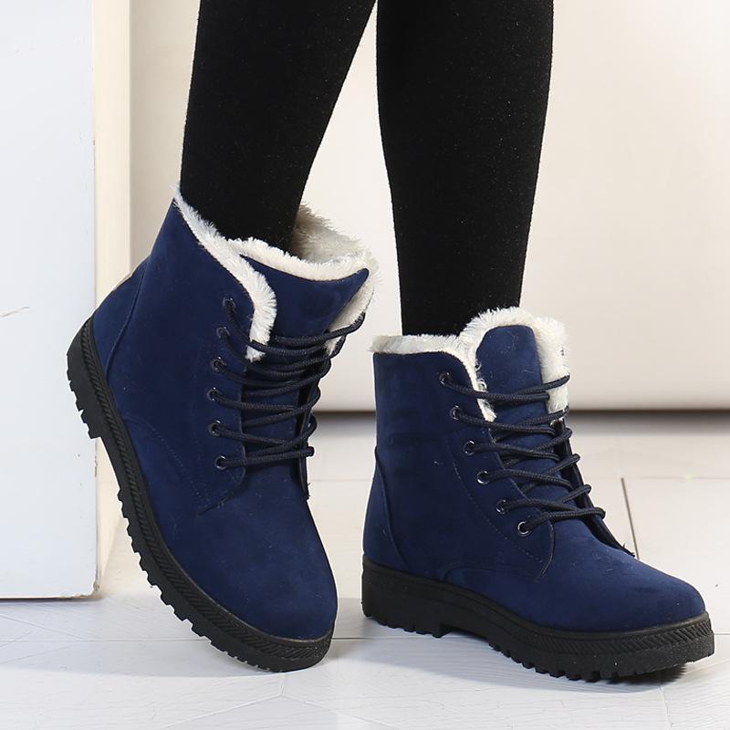 Neue Winter-Damen-Sneakers aus Samt, wasserdicht, rutschfest, warm, High-Top-Schuhe
