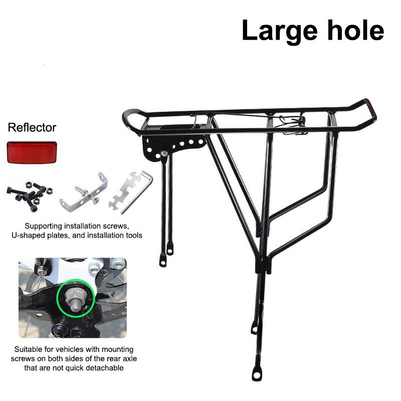1 Set Portable 250kg Load Capacity Shelf Back Seat Bicycle Rear Luggage Cargo Rack Sturdy Carrier Mountain Bike Bicycle Carrier