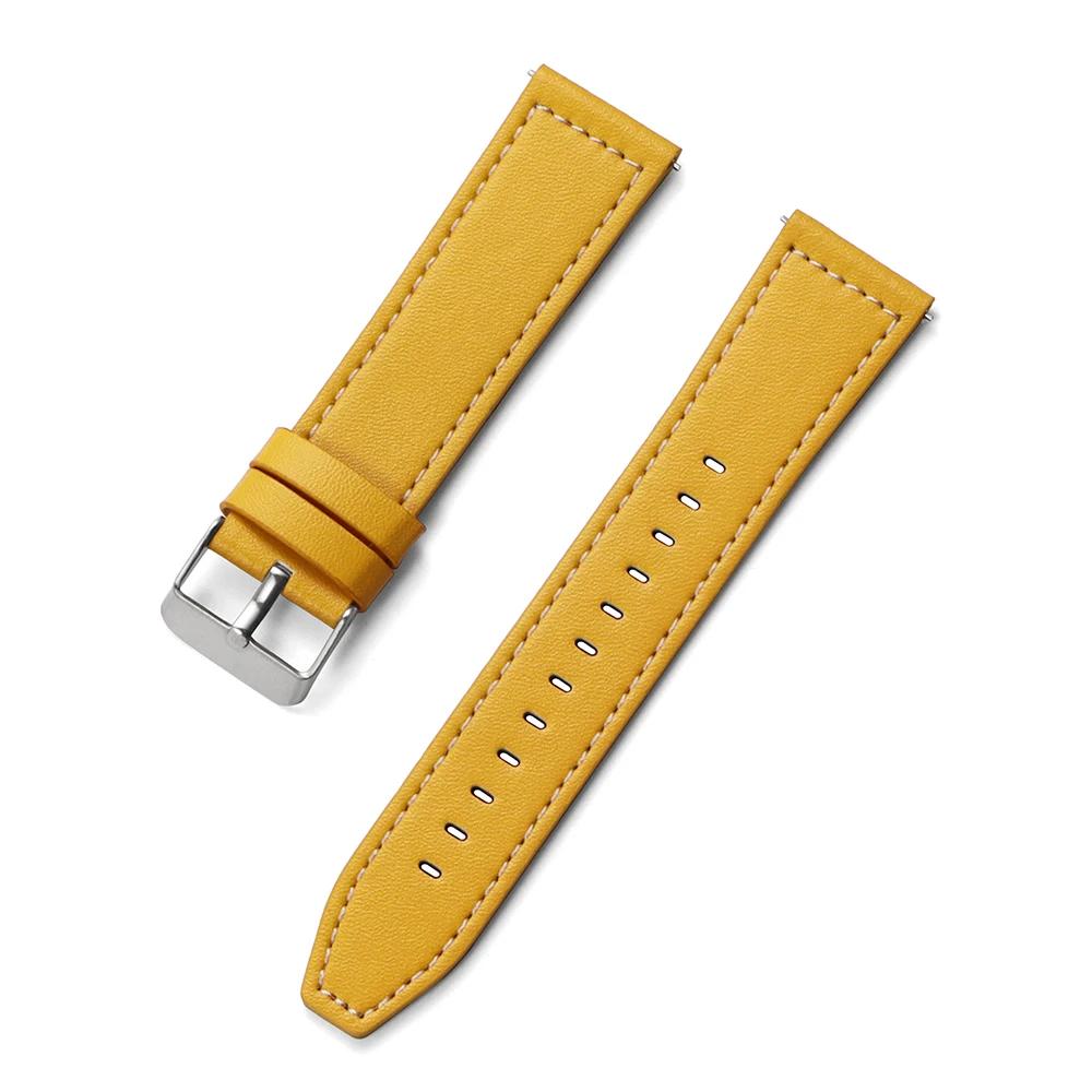 Leather 22mm 20mm Strap for HUAWEI WATCH GT 5 4 46mm WATCH 4 Pro GT 3 GT2 Pro 42mm Bud Band Watchband Soft Replacement Wristband
