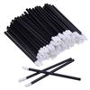 Wholesale High Quality Disposable Lip Brush Black Flocking Nylon Makeup Stick for Lip Gloss Application Single Makeup Brushes
