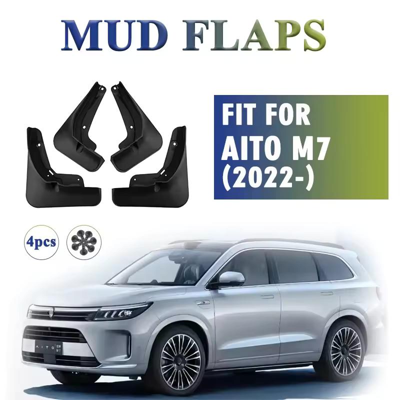 

2022 2023 2024 ДЛЯ AITO M7 Брызговики Защита Брызговик Крыло Брызговики Автоаксессуары Передние Задние 4шт