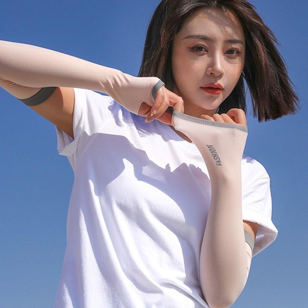 Ice Cooling Sports Arm Sleeves Cycling Running Basketball Arm Warmers Summer UV Protection Volleyball Bicycle Cuffs Men Women