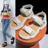 Velcro women's beach shoes summer new student muffin bottom casual sports platform sandals women