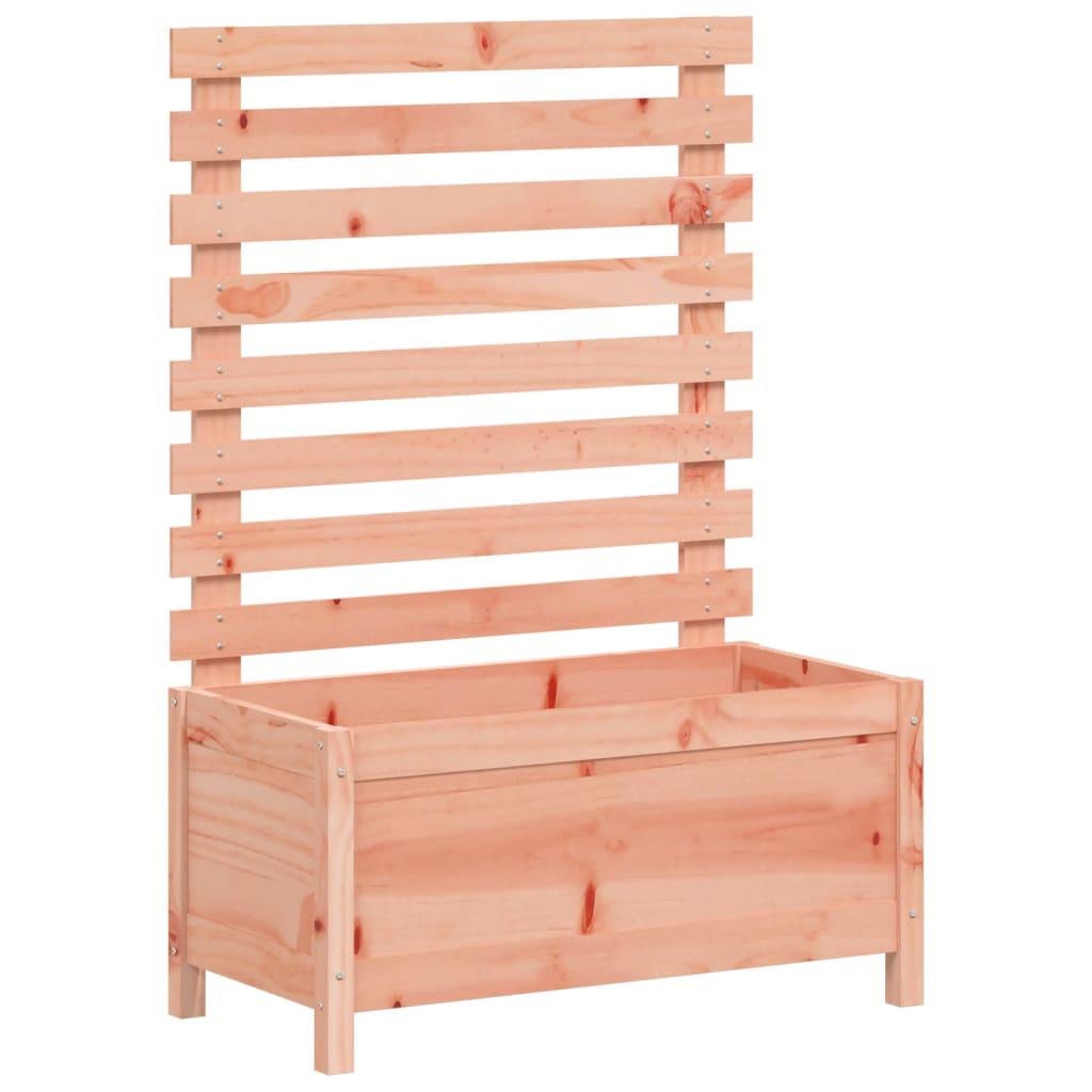 Plant Pot with Trellis 79 X 39.5 X 114 Cm Solid Douglas Fir Wood