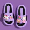 Cute Kitten Cute Fun Cartoon Children's Slippers Girls Summer Indoor Home Non-slip Middle and Older Children's Baby Sandals
