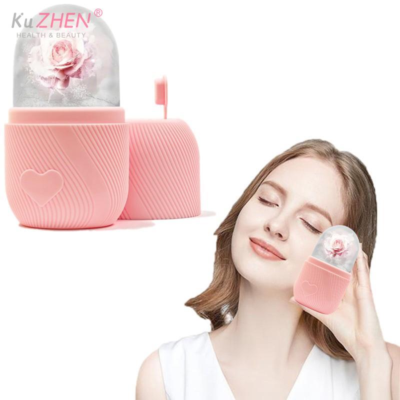 1PC Reusable Silicone Ice Cube Trays Beauty Lifting IceBall Face Massager Contouring Eye Roller For Beauty Facial Skin Care Tool