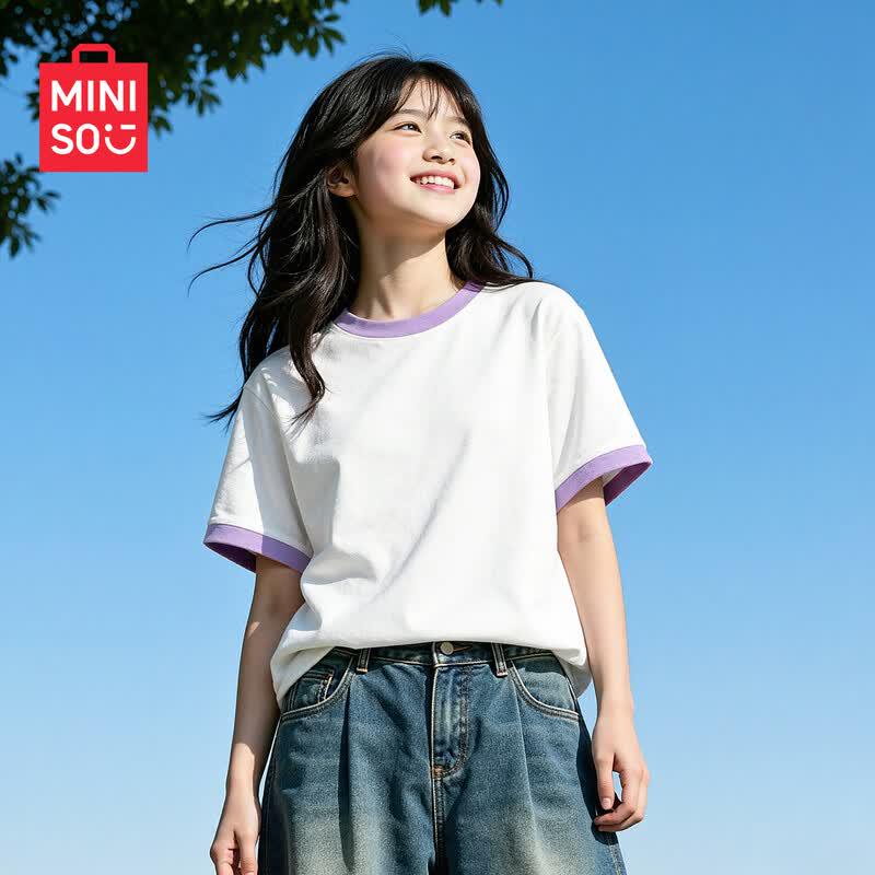 Детский комплект из футболки с коротким рукавом и шорт MINISO 160