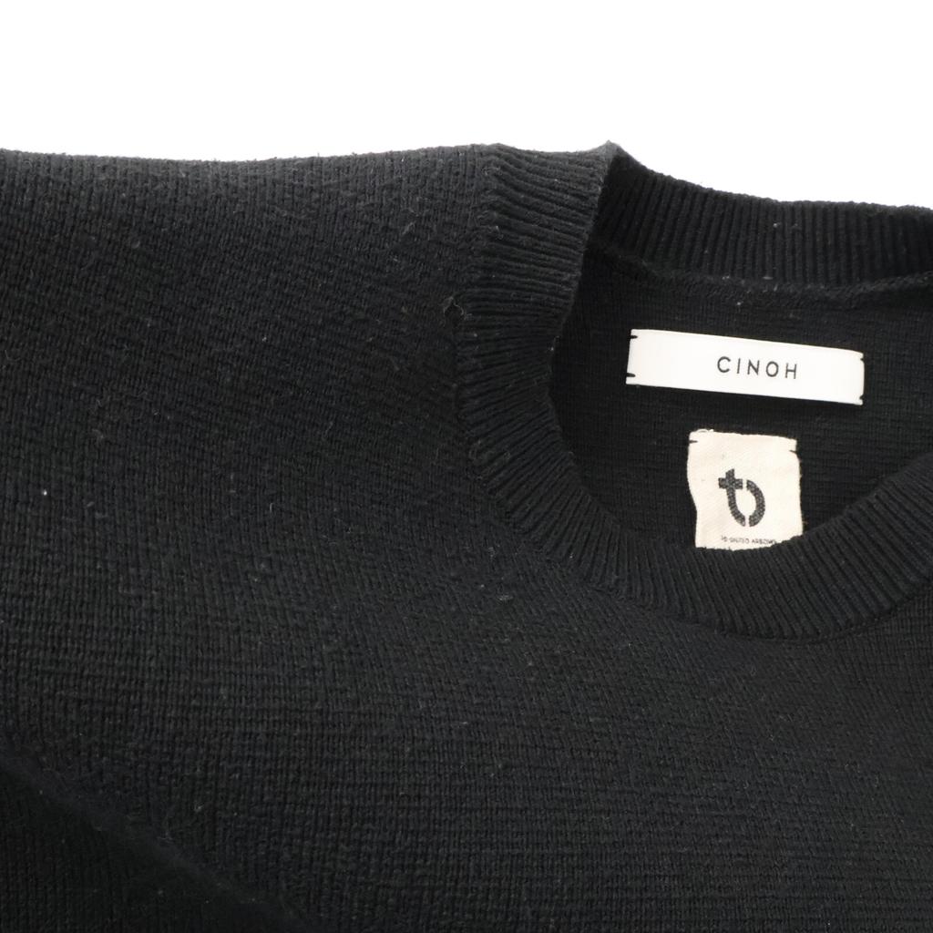 CINOH United Arrows Special Order 22WKN508 Black Oversized Knit Pullover Tops FREE blackUsed