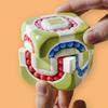 Rotating Bean Intelligence Fingertip Cube for Kids Finger Gyro Antistress Cube Learning Educational Magic Disk Toy Children