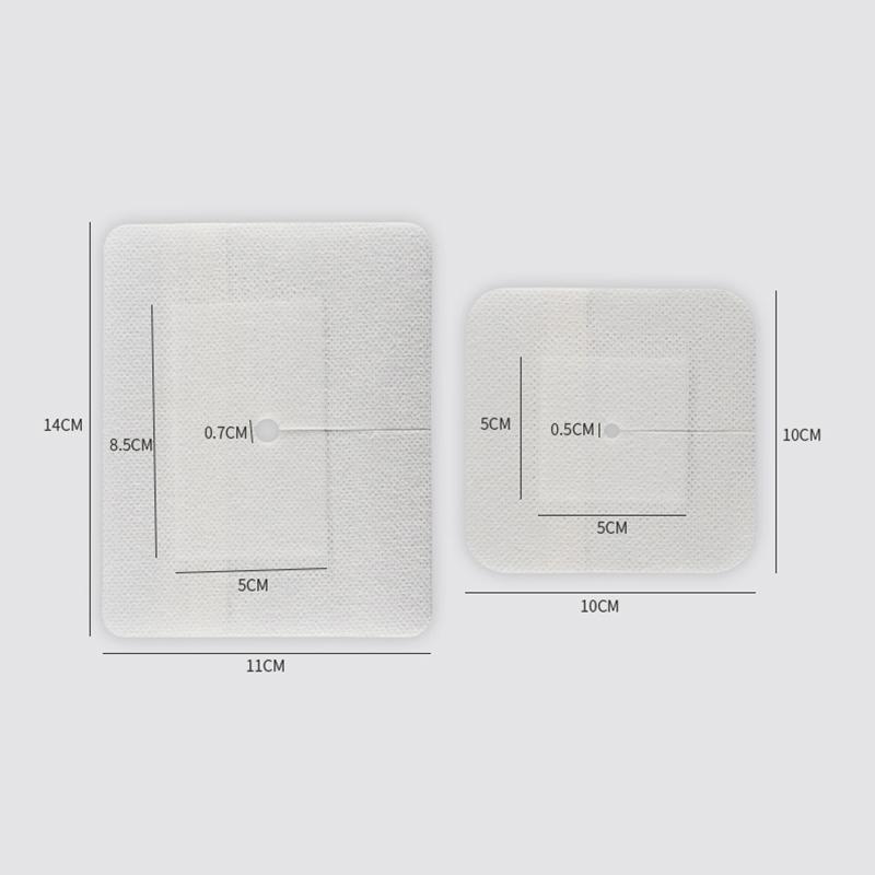 5Pcs Drainage Tube Sterile Applicator Peritoneal Dialysis Catheter Bile Duct Nephrostomy Gastric Tube Drainage With Hole Sticker