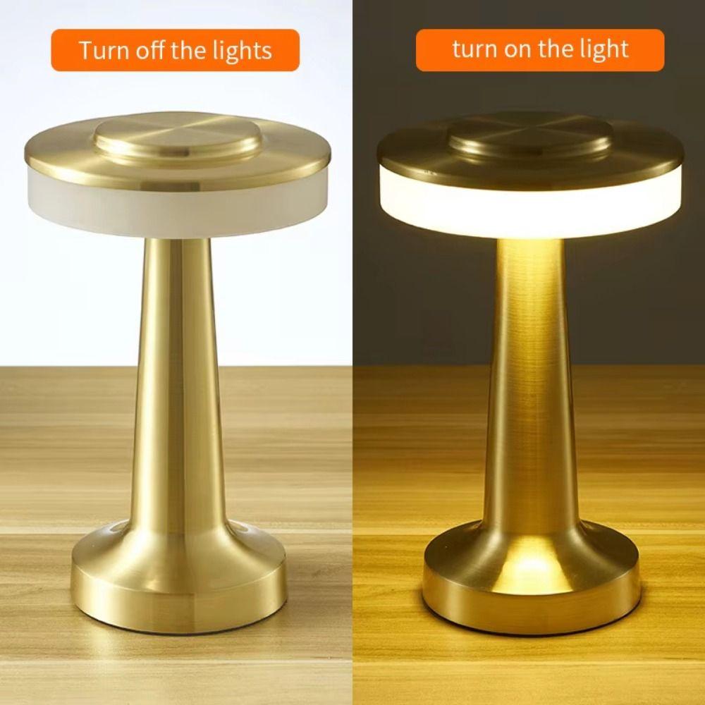 Retro Rechargeable Desk Lamp Vintage Wireless Reading Lamp LED Table Lamp  Restaurant Use