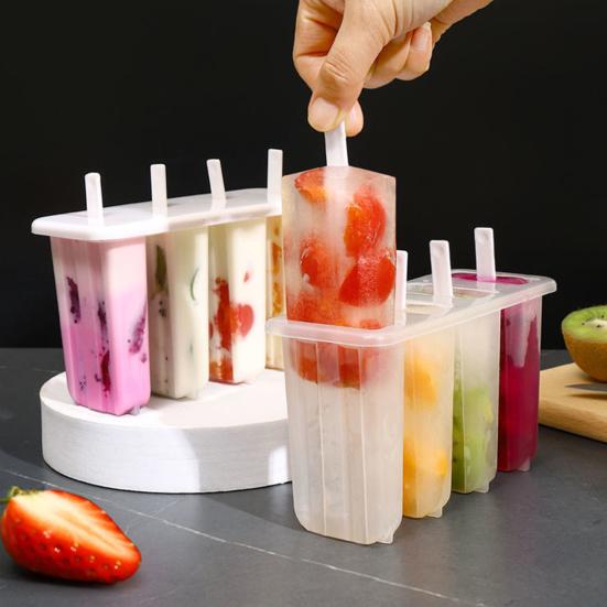 2Pcs Ice Cube Molds Food Grade Non-Stick Reusable Easy Demoulding with Stick And Lid Ice Cubes Making