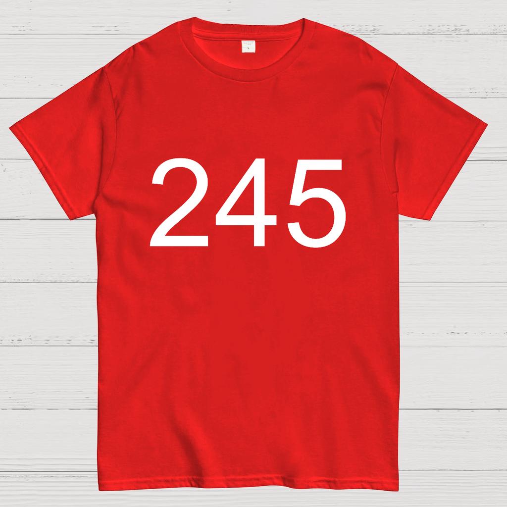 Number 245 Game Movie Cotton Summer Casual Cool Loose T-Shirt