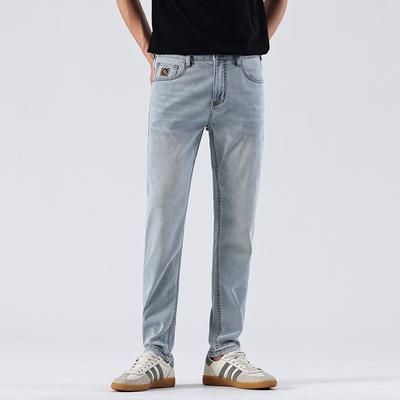 New Simple Slim Fit Small Straight Jeans