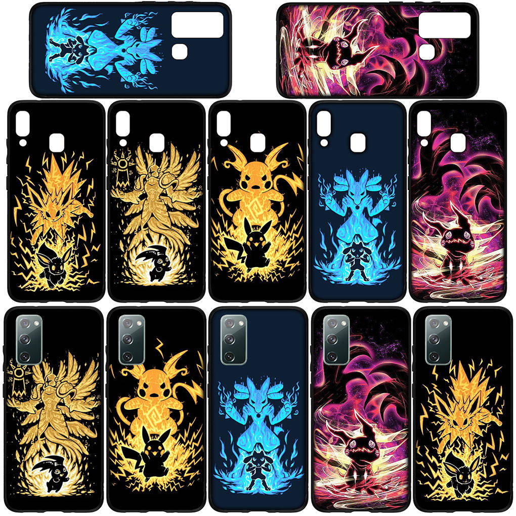 Cover for iPhone 16 15 Xiaomi Redmi Note 14 13 12 11 Pro Max X 8 9 16e Samsung Galaxy S25 S24 S23 Moto OPPO Huawei Lovely Pokemon Pikachu Phone Case