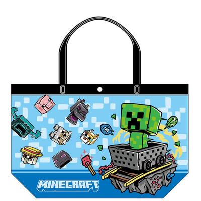 K Company Minecraft Vinyl Bag, Blue, CVB3-MCT-BL, H27 X W42 X D12cm