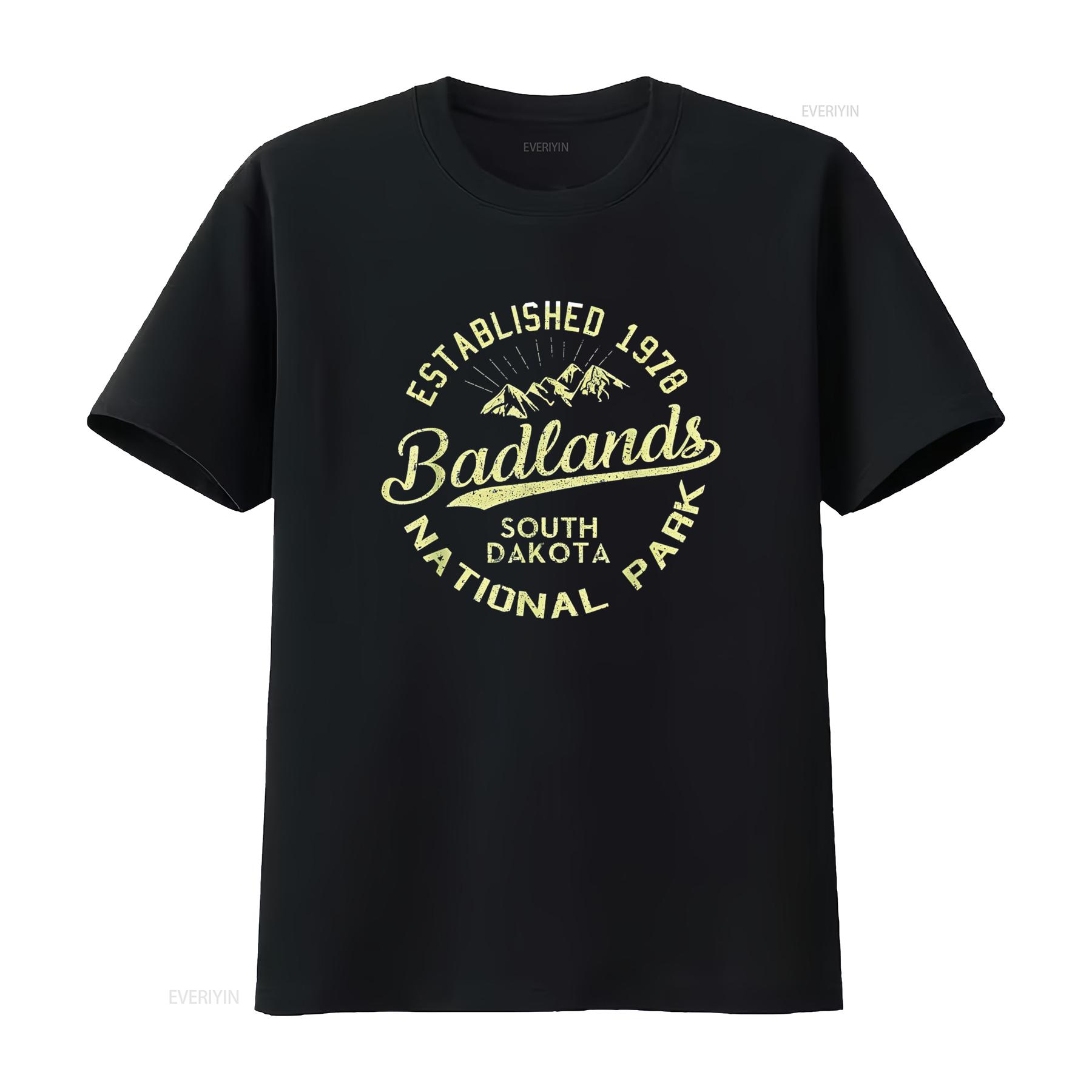 

Badlands National Park Hiking Retro Vintage South Dakota T Shirt vintage Washed Stretched Stylish Comfortable designer clothes 4XL