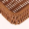 Imitation Rattan Wicker Basket Fruit Tea Snack Bread Basket Cosmetic Square Storage Box Household Kitchen Supplies