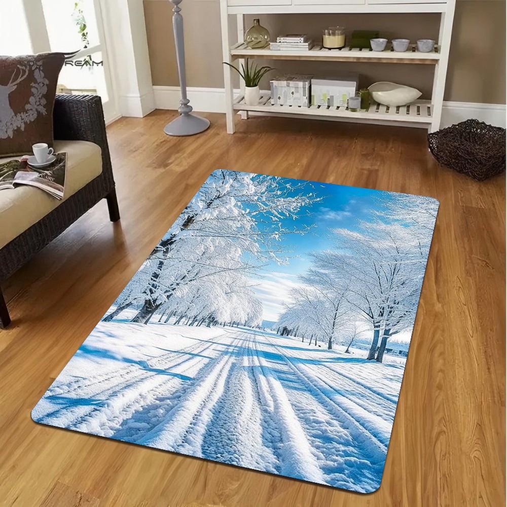 Landscape Carpet Cartoon Living Room Bedroom Kitchen Sofa Table Balcony Rug Non-slip Washable Mat Exquisite Home Ins