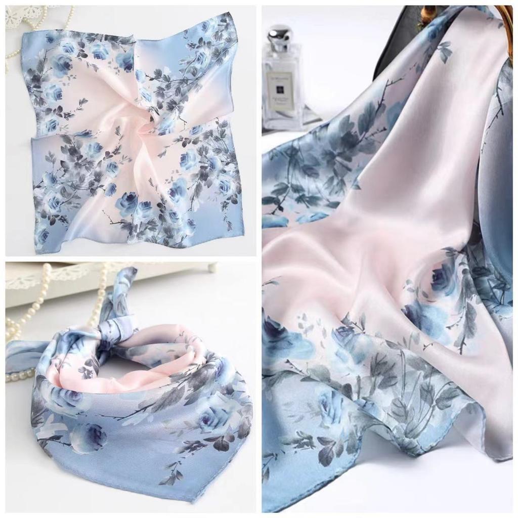 Eleganti Foulard di Seta da Donna Con Centinaia di Camicie, Assistenti di Volo, Decorazione Professionale, Protezione del Collo, Foulard, 70 Foulard Quadrati Piccoli.
