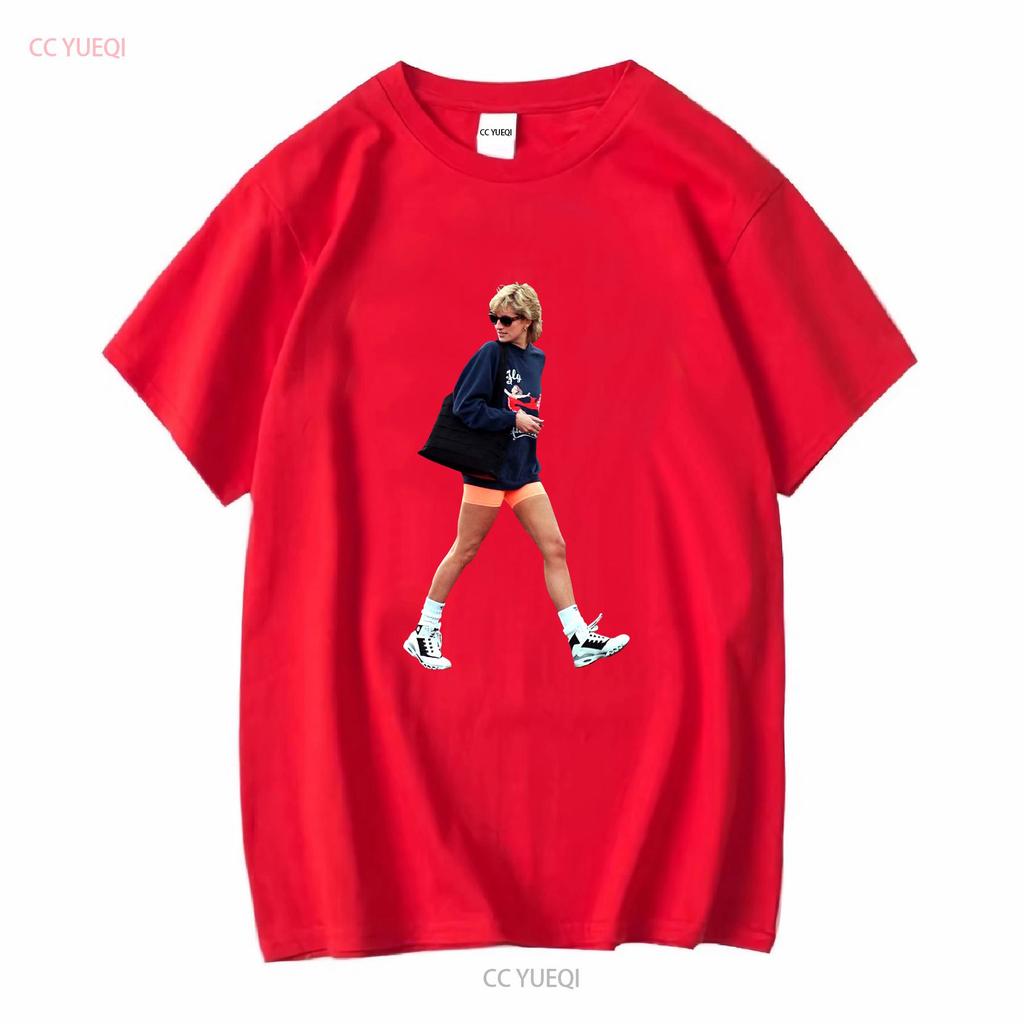 Maglietta Top Streetwear TV Sportswear Princess Diana 4049 vintage Lavata Morbida grafica streetwear Elastica Comoda
