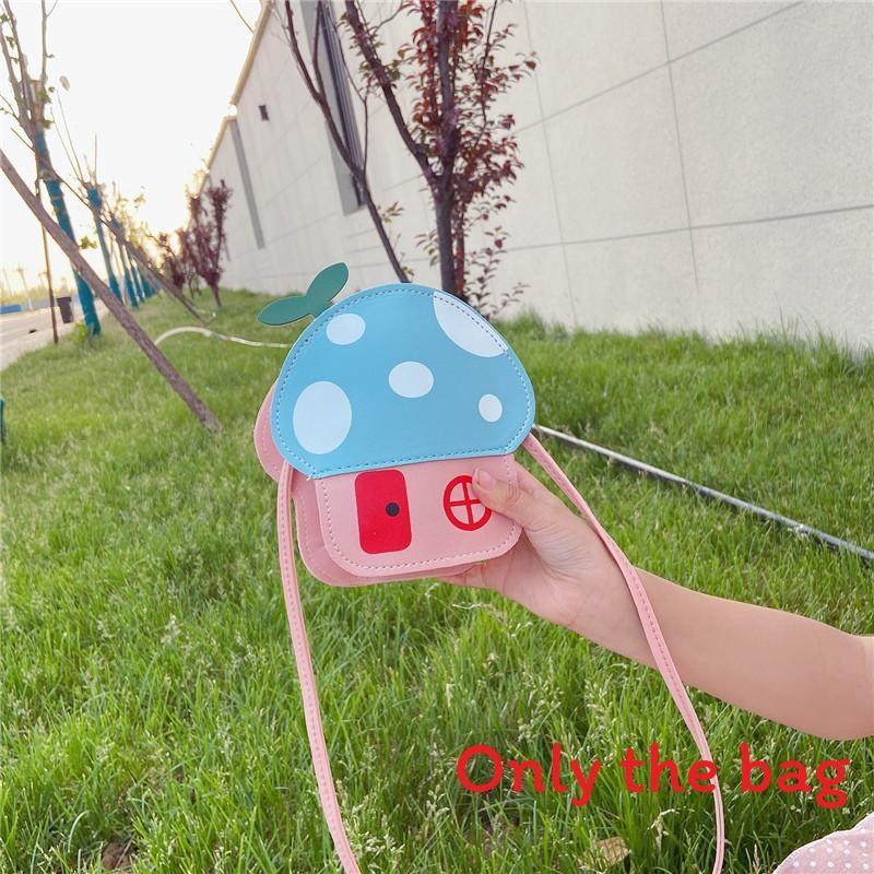 Childrens Cartoon Mushroom Shoulder Bag Waterproof Cute Girls Mini Bag For Toddlers
