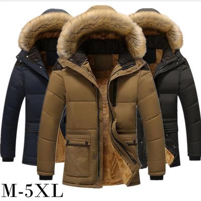 M-5XL Herren Winter Herrenbekleidung Plus samtverdickende kalte und warme Herrenjacke in großer Größe