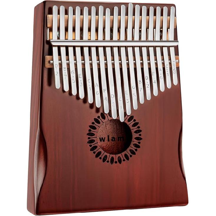 

Kalimba Thumb Piano 17 Keys, Portable Mbira Finger Piano Gifts for Kids and Adults Beginners Wood 17 Keys какао коричневый