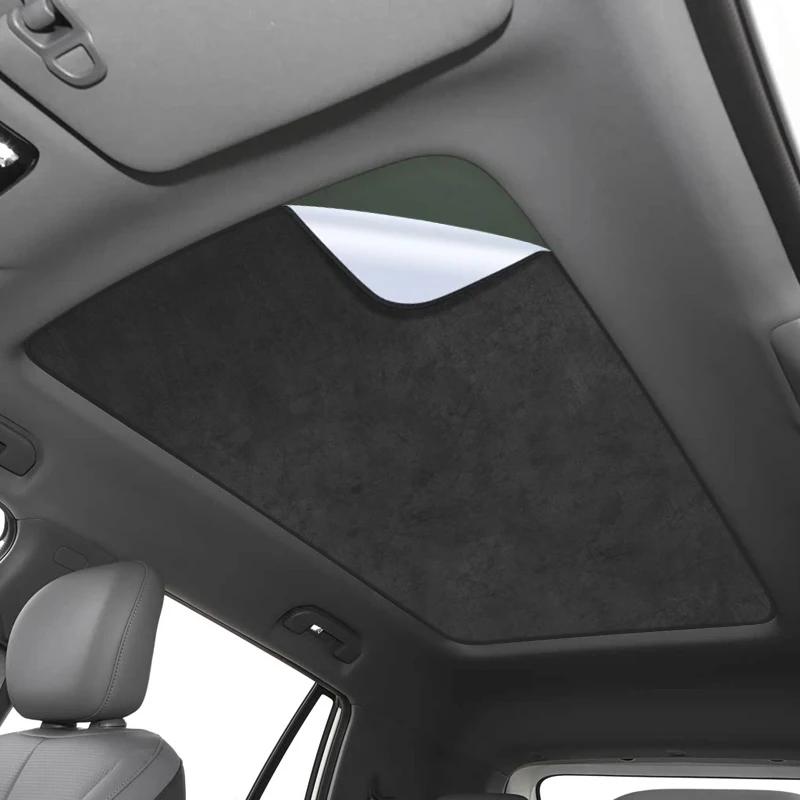 Car Suede Fabric Anti-uv Electrostatic Adsorption Sunroof Sunshade For DONGFENG VIGO EVOLUTE i-JOY 2014-2026 Insulation Skylight