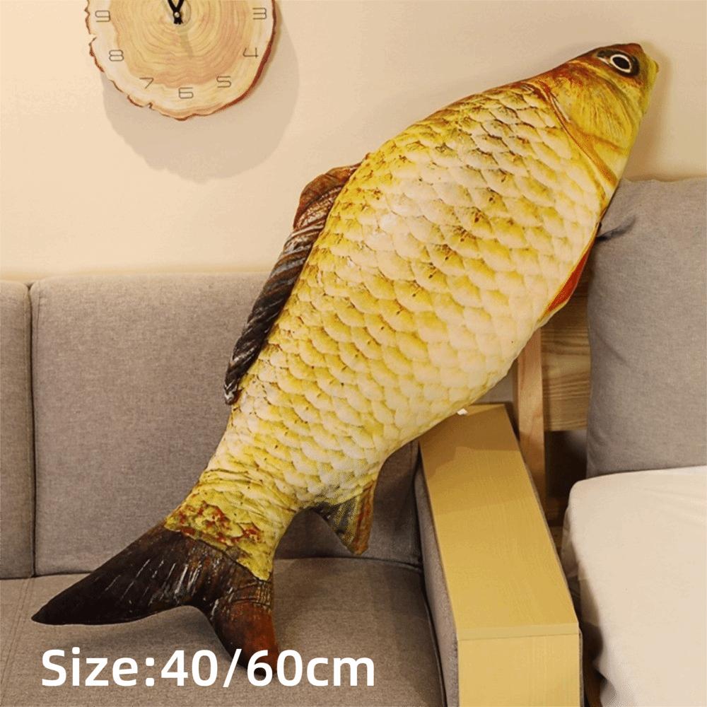 3D Giant Toy Pillow Simulation Design Fish Cushion Pillow Carp Plush Pillow Home Decoration